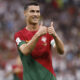 Cristiano Ronaldo pictured giving a thumbs-up at the 2022 World Cup