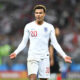 Dele Alli pictured playing for England at the 2018 FIFA World Cup