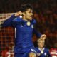 Facundo Buonanotte pictured celebrating his first Chelsea goal