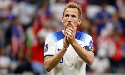 England captain Harry Kane pictured at the 2022 FIFA World Cup