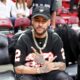 Neymar pictured at the 2023 NBA finals