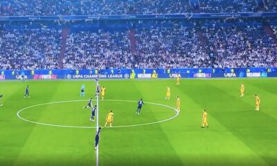 PSG pictured kicking the ball straight out of play from kick-off against Inter Milan in the 2025 Champions League final