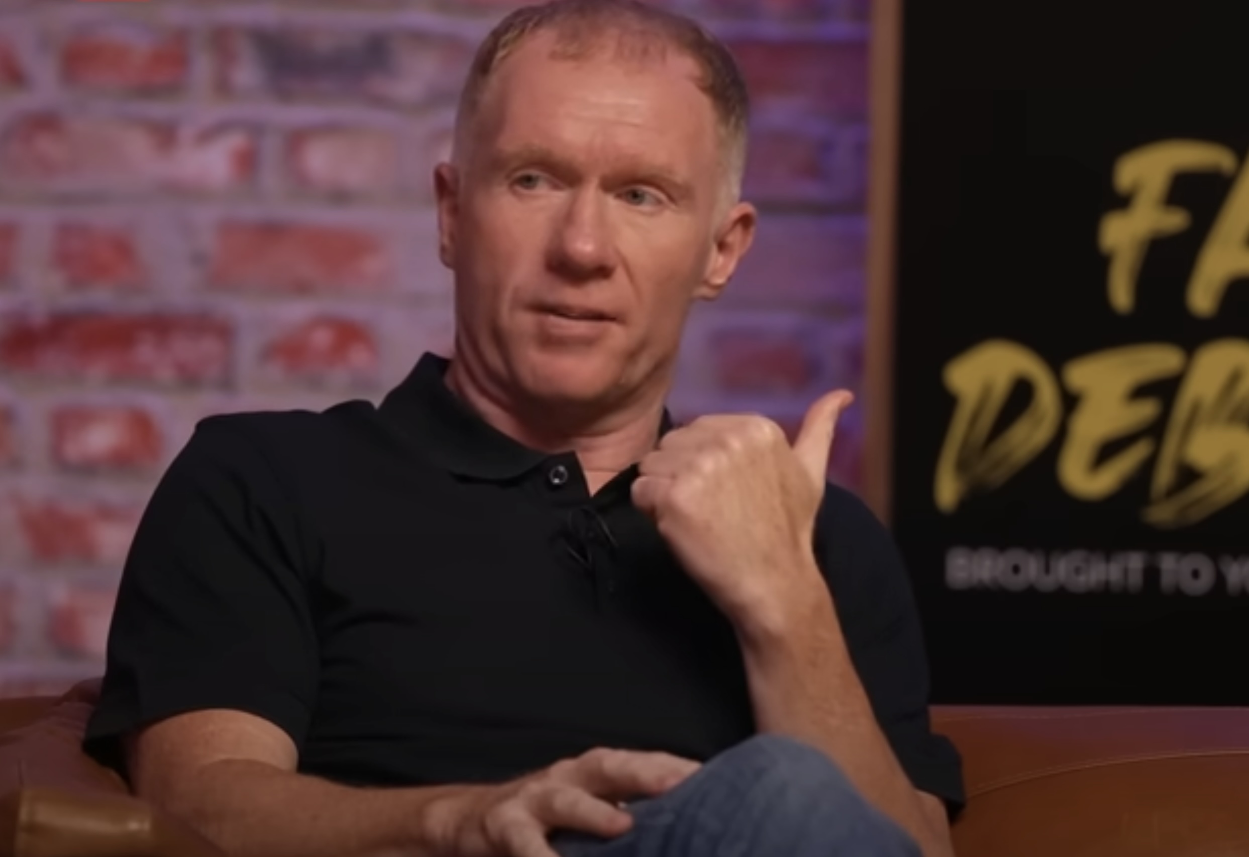 Paul Scholes pictured on The Overlap