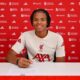 Rio Ngumoha signs his Liverpool contract