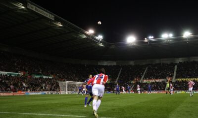 Rory Delap pictured taking a long throw-in for Stoke City in 2008