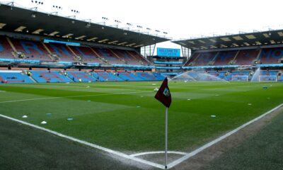 A photo taken inside Burnley's Turf Moor stadium before a game in 2023