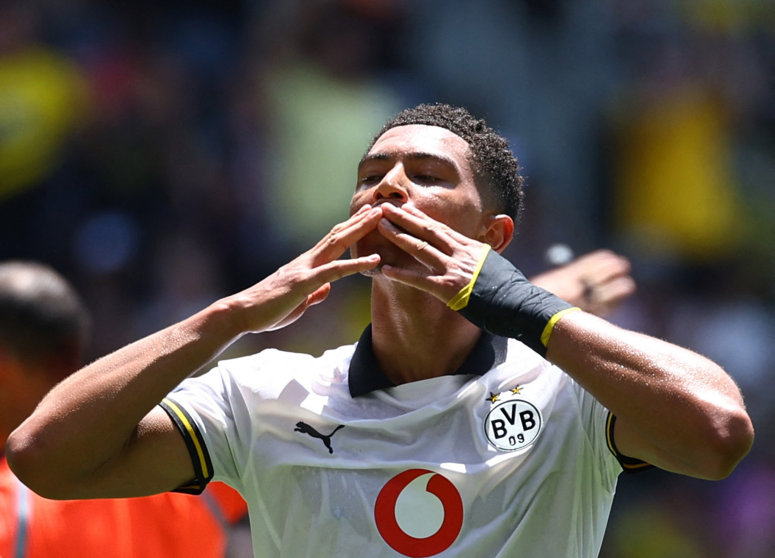 Jobe Bellingham pictured celebrating after scoring for Dortmund vs Mamelodi Sundowns at the 2025 Club World Cup