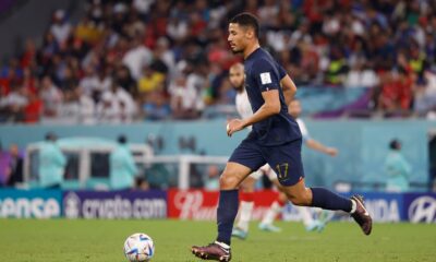 William Saliba pictured playing for France at the 2022 FIFA World Cup