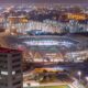 An aerial view of the Benghazi International Stadium