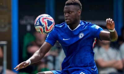 Benoit Badiashile pictured playing for Chelsea at the 2025 Club World Cup