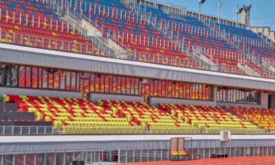 Daugava Stadium in Riga, Latvia