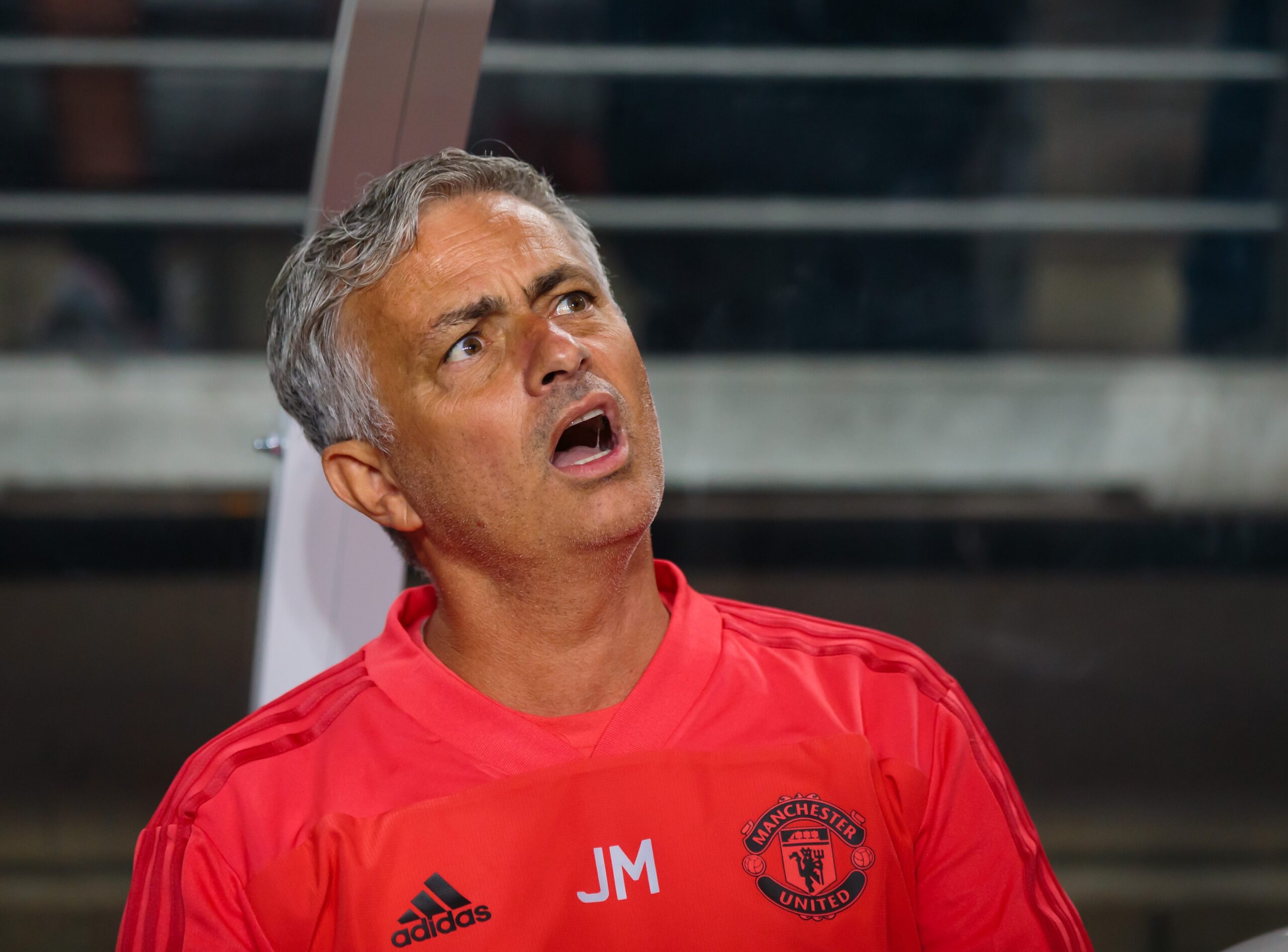Jose Mourinho pictured in the USA during Man United's pre-season tour of 2018