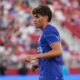 A young Marc Guiu pictured playing for Chelsea