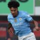 Nico O'Reilly pictured in action for Man City in the summer of 2024