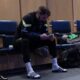 Scott Carson sat on a bench