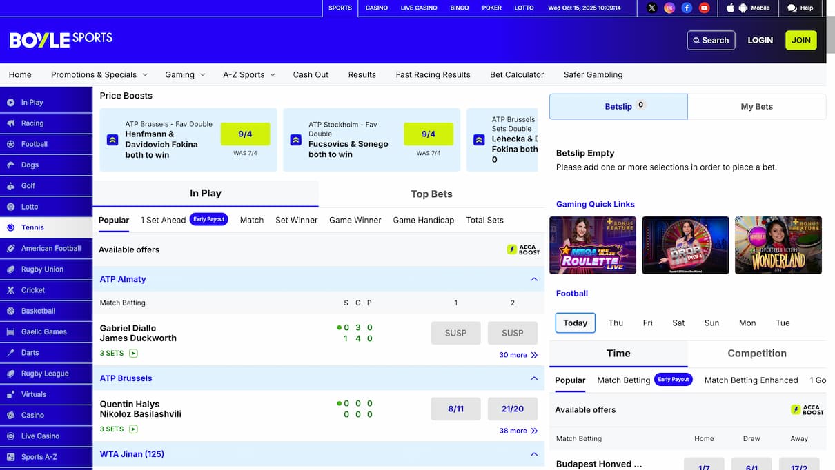 Boyle Sports Accumulator Betting Site