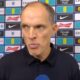 Thomas Tuchel pictured speaking to ITV after England beat Wales 3-0 in October 2025