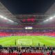 A photo taken inside Wembley Stadium