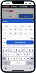 Sky Bet App Betting