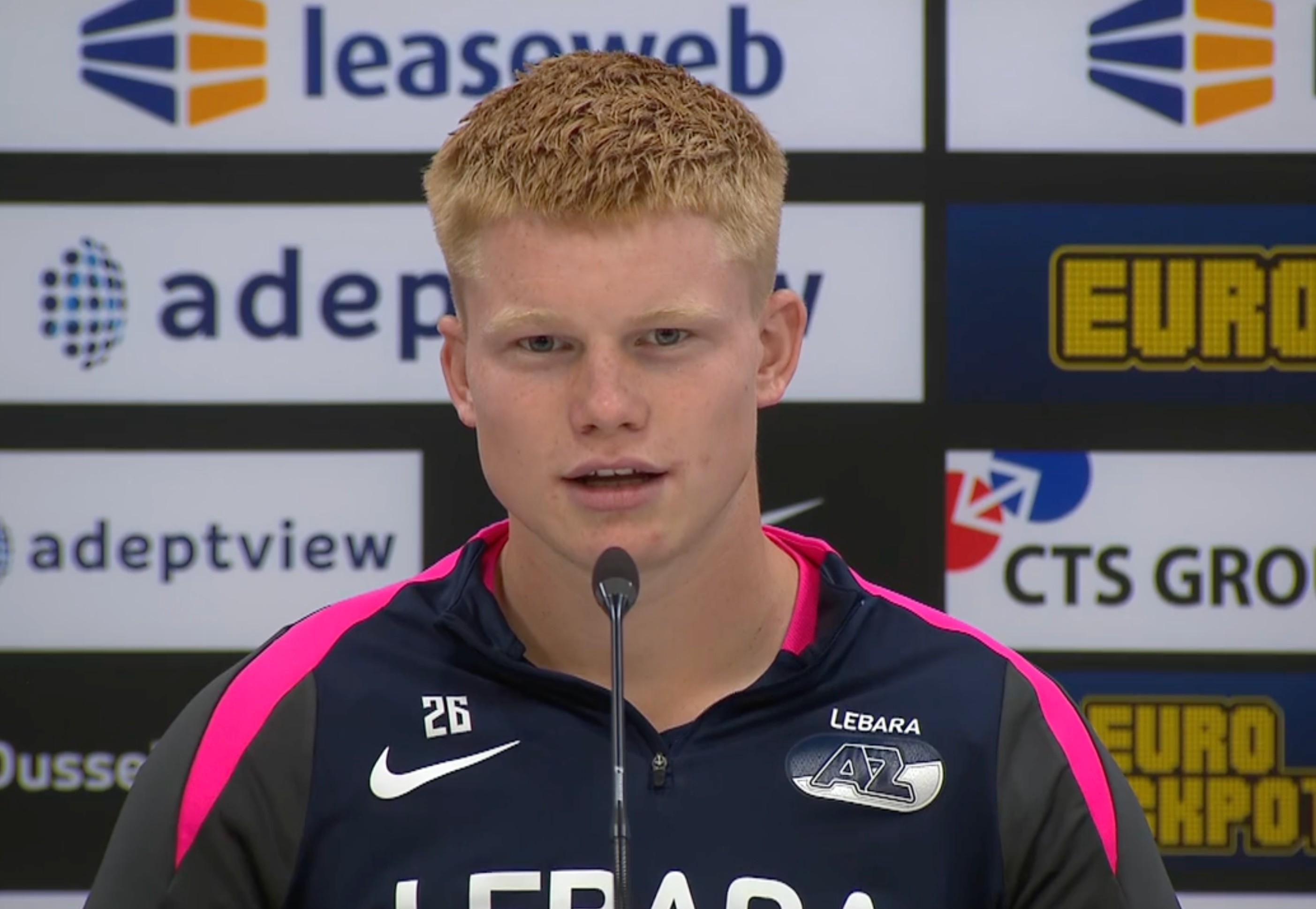 Kees Smit pictured during an AZ Alkmaar press conference