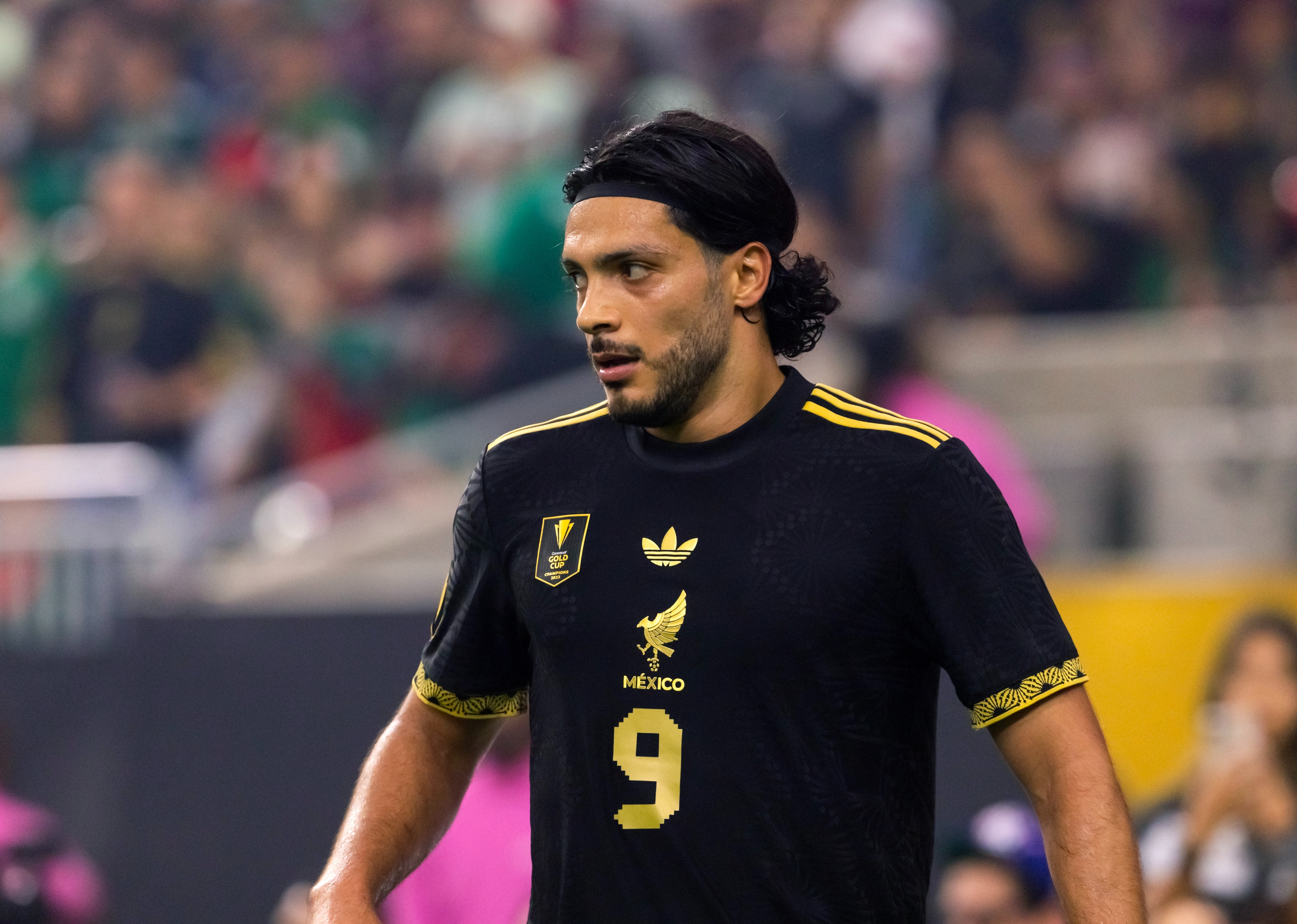 Raul Jimenez pictured playing for Mexico
