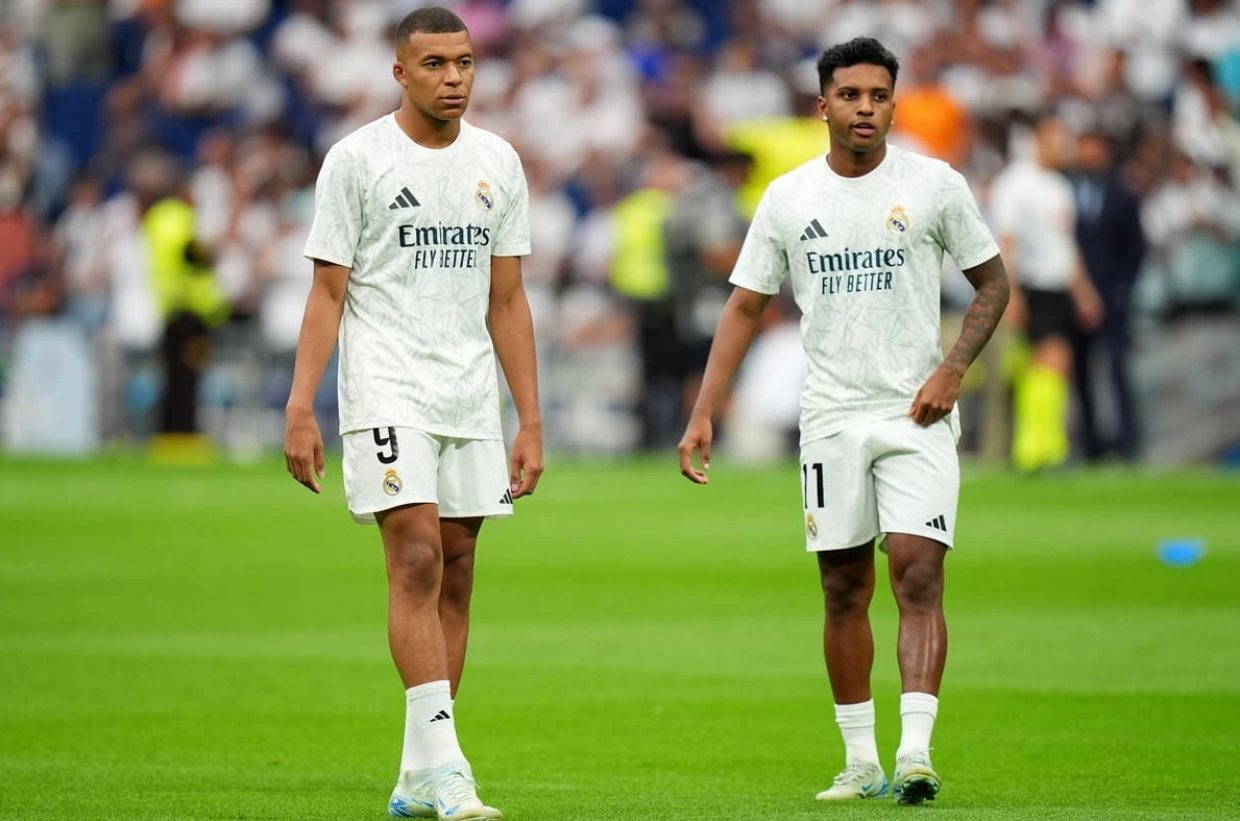 Real Madrid Stars Kylian Mbappe and Rodrygo