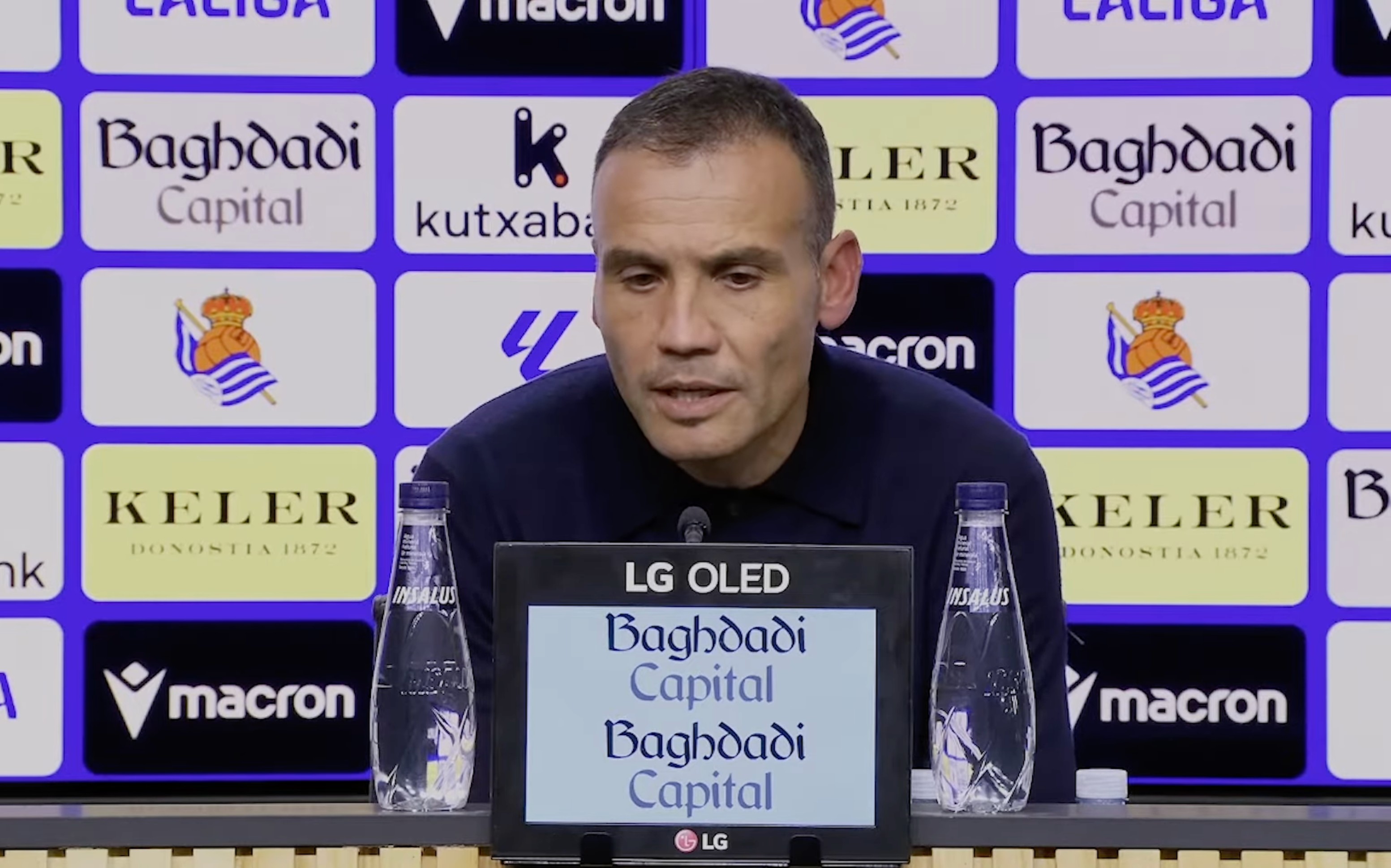 Sergio Francisco pictured during a Real Sociedad press conference
