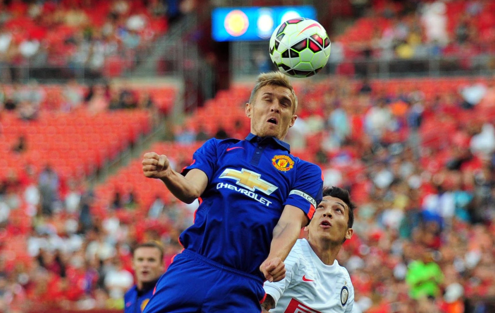 Darren Fletcher playing for Man United in 2014
