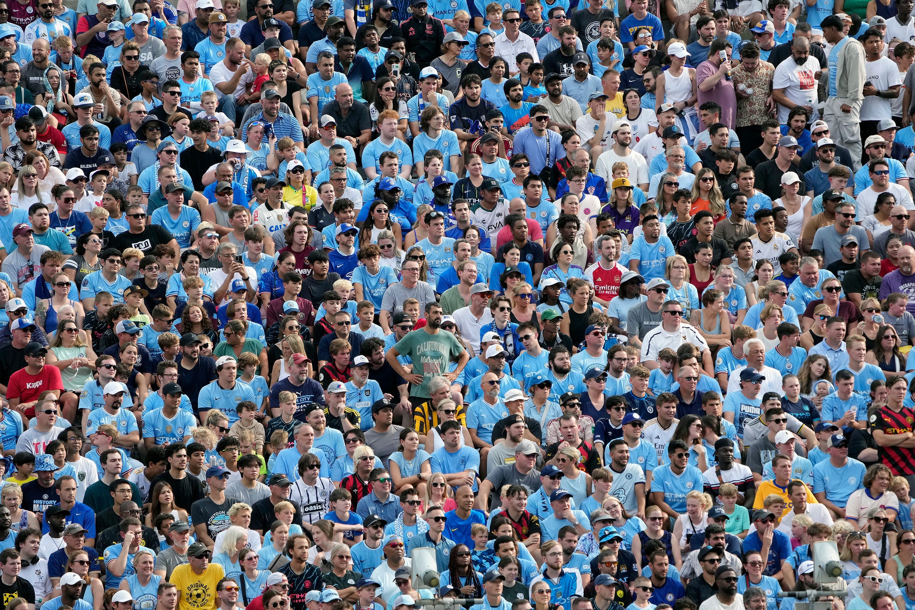 Manchester City fans at the 2025 FIFA Club World Cup