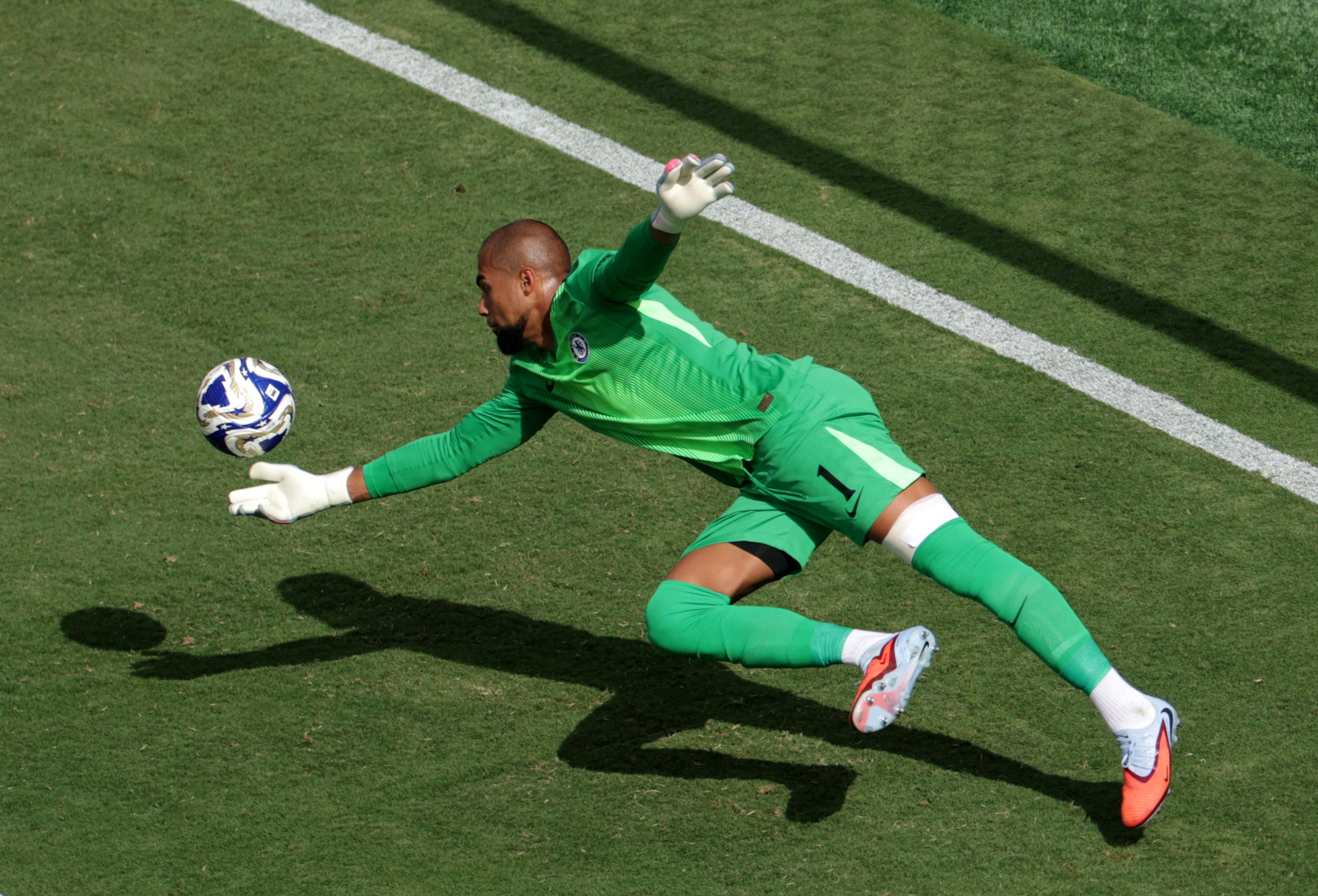 Chelsea goalkeeper Robert Sanchez in action at the 2025 FIFA Club World Cup
