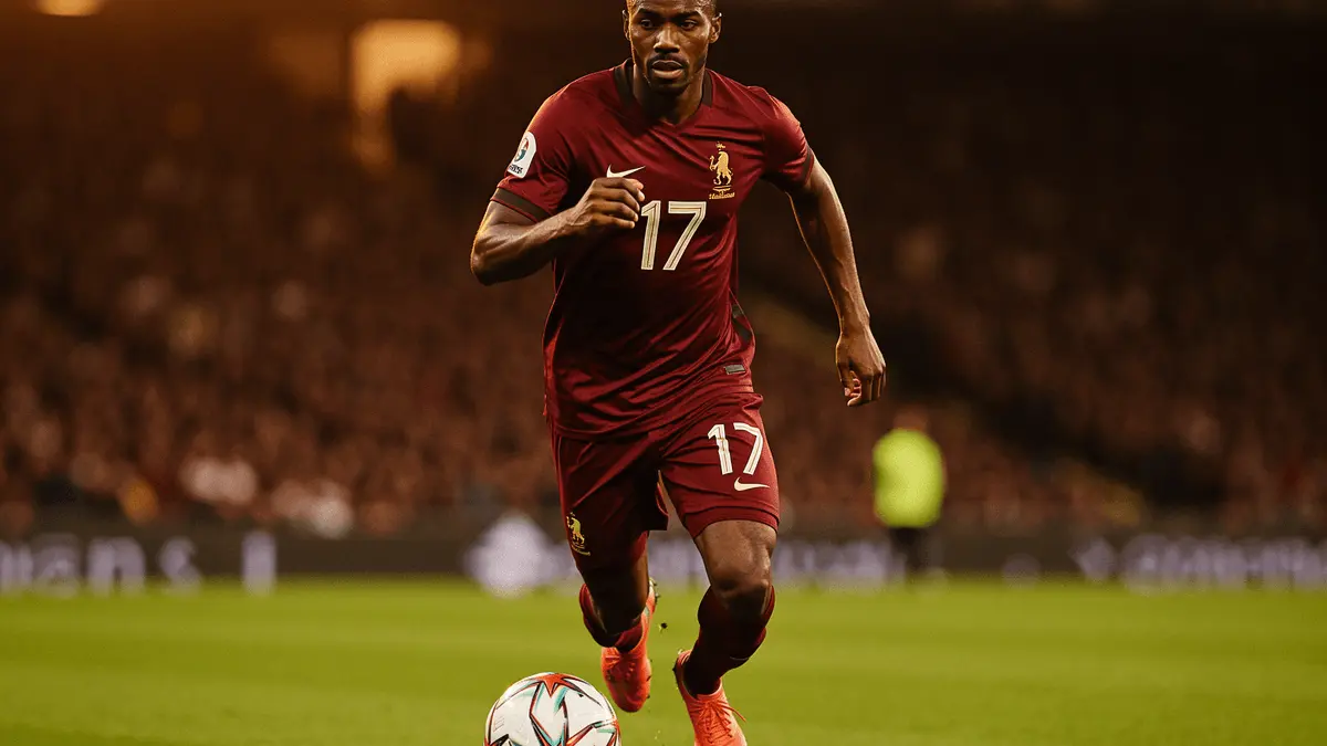 Manu Koné in action as a midfielder during a Serie A match