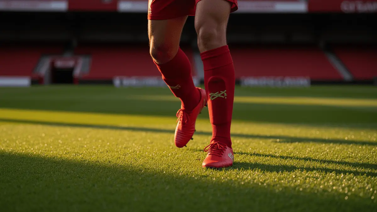 Liverpool midfielder on Anfield pitch contemplating future transfer decision