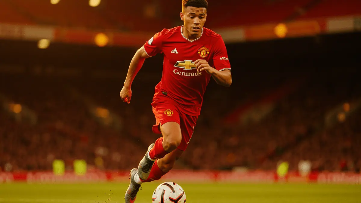 Manchester United midfielder in action at Old Trafford representing summer transfer target